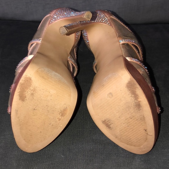 Steve Madden Nude Rhinestone Heels - Picture 4 of 7